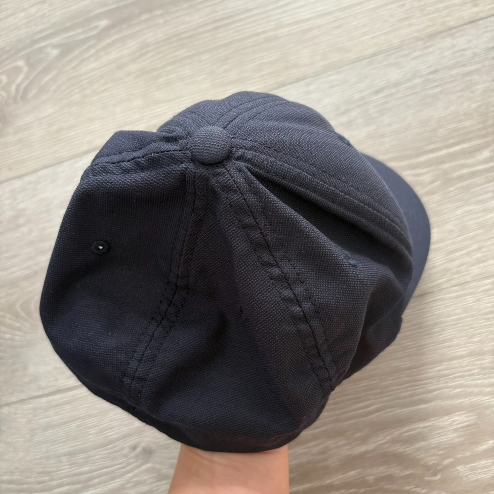 Travis Mathew Mens Navy Blue Flex Fit Outlast Logo Baseball Hat Cap Size S-M - Picture 5 of 13